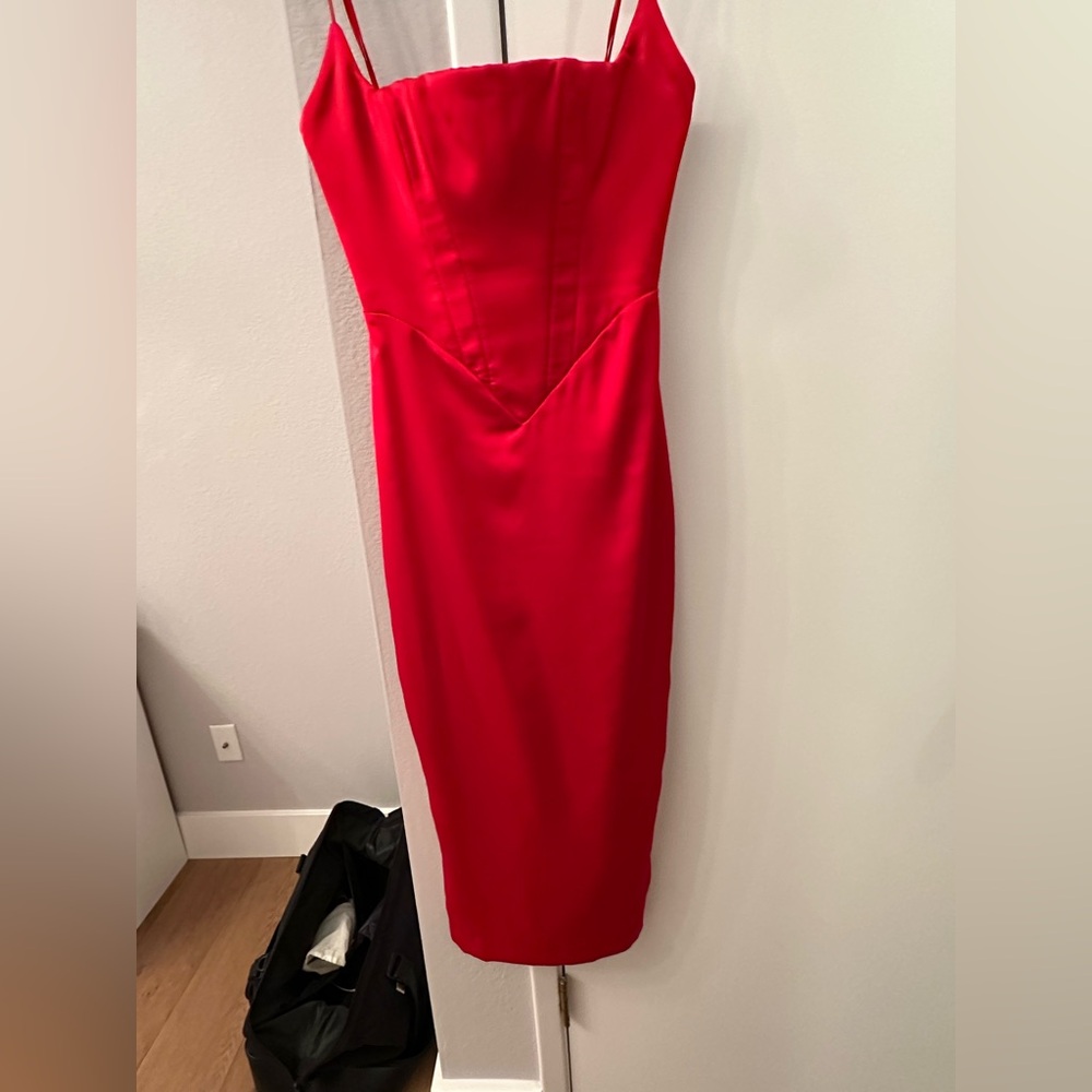 House of CB Anais Dress in Scarlet Red